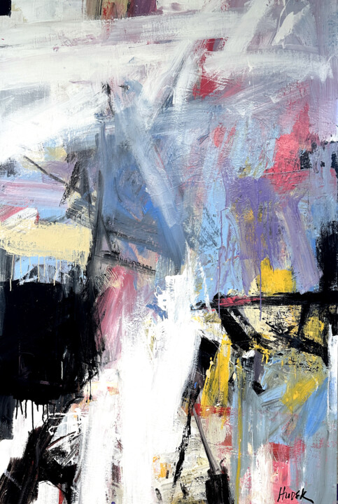 Painting titled "Abstract Confidenti…" by Jim Hudek James Hudek, Original Artwork, Acrylic