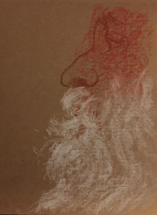 Dessin intitulée "Señor con barba" par Antonio Zugasti Cabrillo, Œuvre d'art originale, Pastel