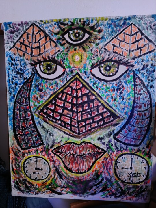 Vigilancia desde otra dimensión 绘画, 51.2x39.4 in