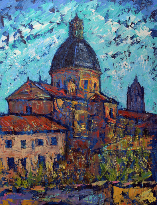 Convento de la Purisima - Las Agustinas, Salamanca Tablo, 15,8x11,8 in