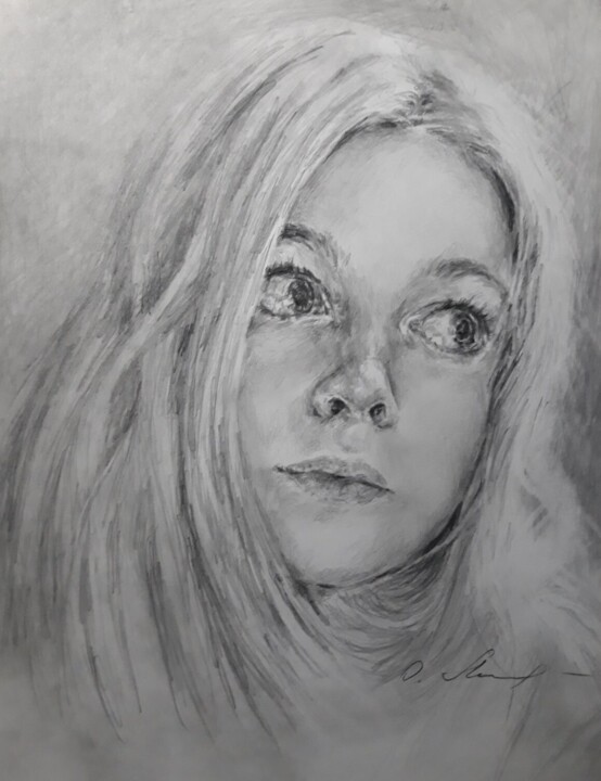 Большеглазая девочка Disegno, 11,7x8,3 in