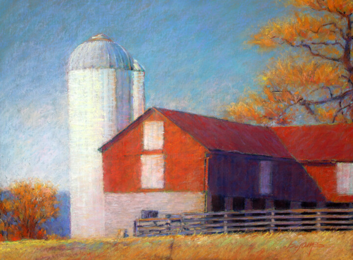 "Red Barn" Tekening, 20x26 in