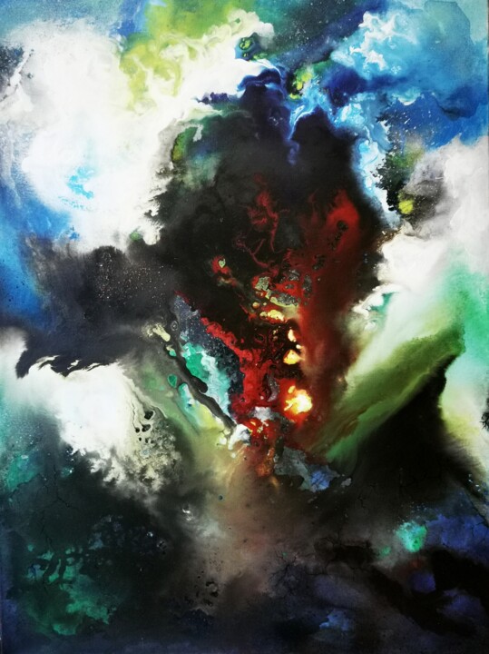 Strong love 绘画, 31.5x23.6 in