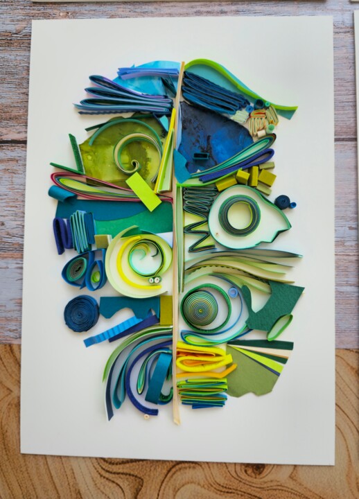 Painting titled "All about unsual te…" by Glimpsecraft Priyanka, Original Artwork, Acrylic