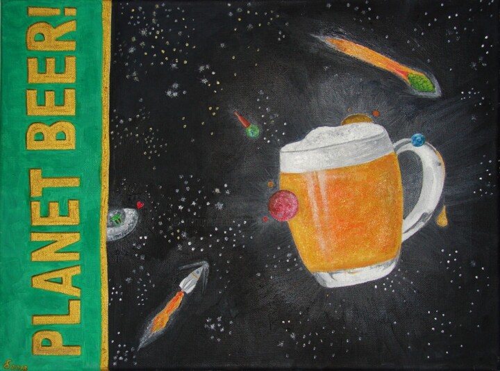 Planet Beer Pittura, 11,8x15,8 in