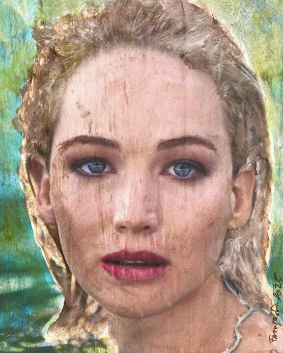 Painting titled "« We may never meet…" by Ananda Eva, Original Artwork, Acrylic Mounted on Other rigid panel