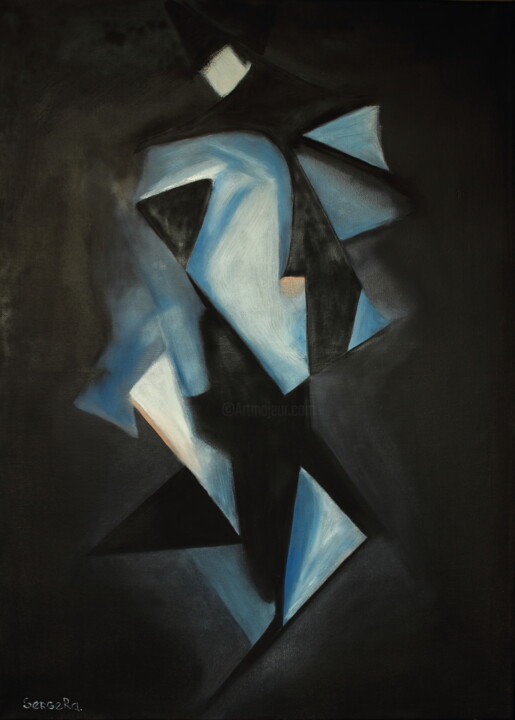 Painting titled "Randomness of Thoug…" by Serge Ra, Original Artwork, Oil