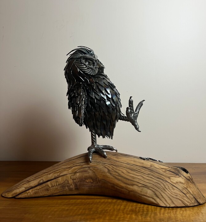 Sculptuur getiteld "Choupette" door Pacom, Origineel Kunstwerk, Metalen