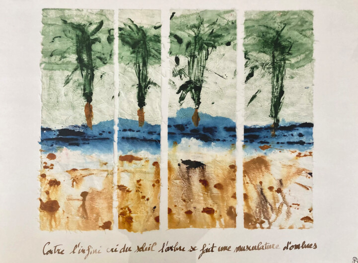 L'infini cri du soleil 印花与版画, 18.5x22.4 in