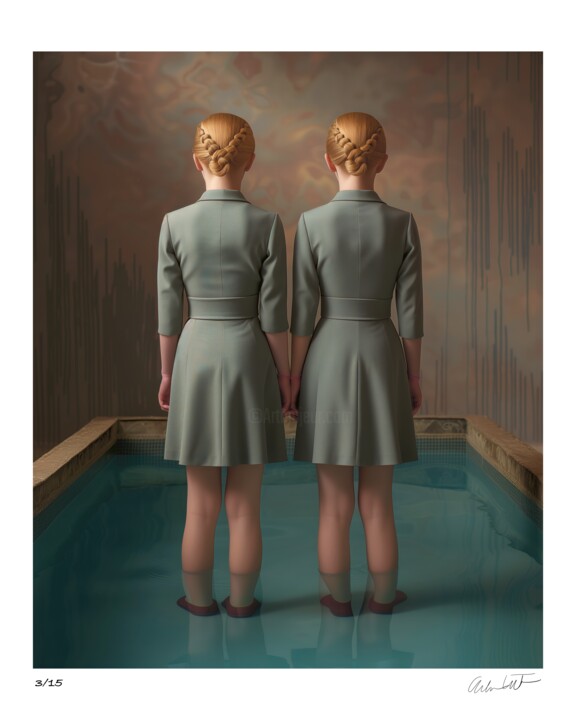 Inner Spectrum 037 - Echoes of Self Digitale Kunst, 30x24 in