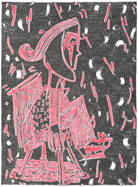 Waggele ufem Stüehli 图画, 11.7x8.3 in