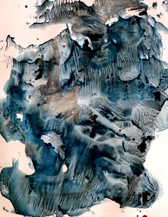 Peinture intitulée "sans Titre..." par Chamartin, Œuvre d'art originale, Acrylique