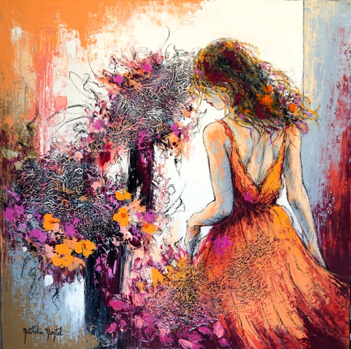 Comme un jour de fête 绘画, 23.6x23.6 in