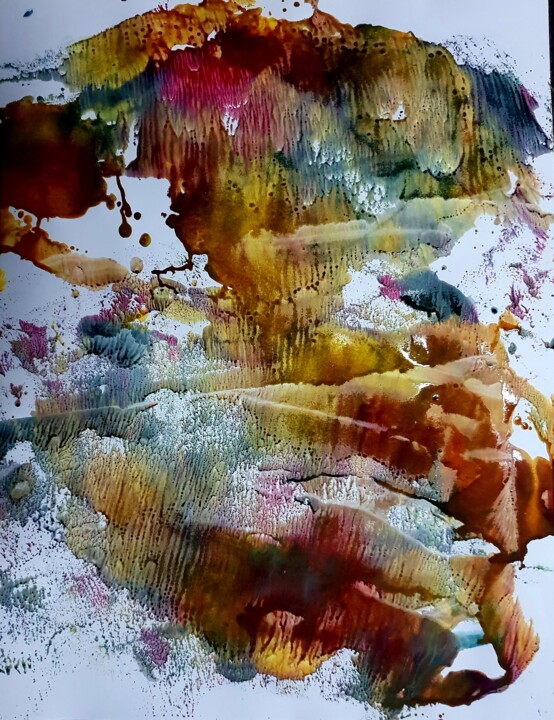 Peinture intitulée "sans.!." par Chamartin, Œuvre d'art originale, Acrylique
