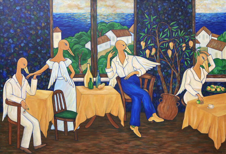 Quartet of Feelings 绘画, 27.6x39.4 in