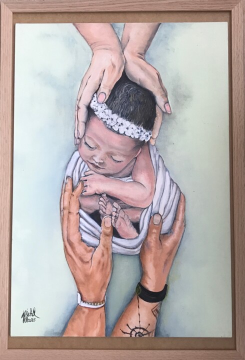 绘画,  21.7x15 in 