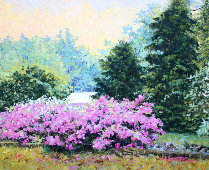 "Azaleas" Pittura, 16x20 in