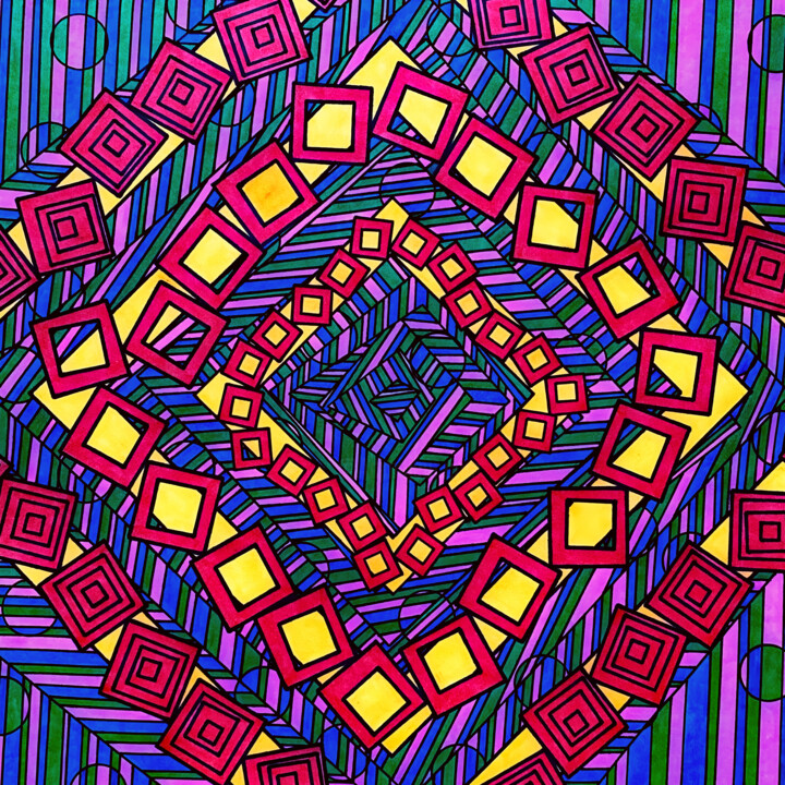 绘画,  15.8x15.8 in 