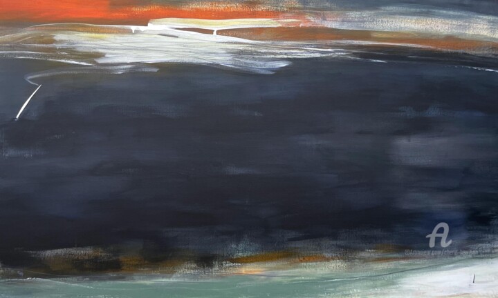 Darkest Before Dawn Painting, 55.1x66.9 in