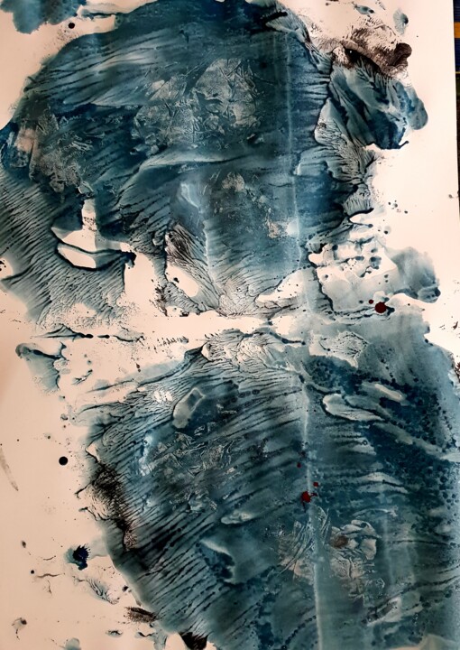 Peinture intitulée "s a n s . . ." par Chamartin, Œuvre d'art originale, Acrylique