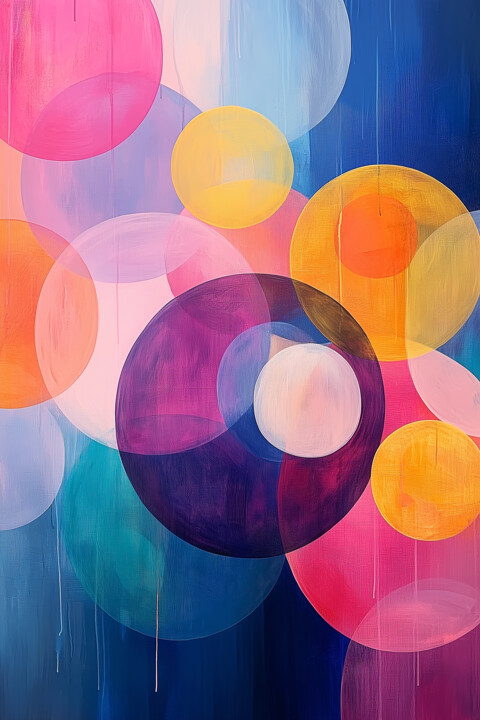 Painting titled "Euphoric Glow – Lar…" by Tatiana Taner, Original Artwork, Digital Painting