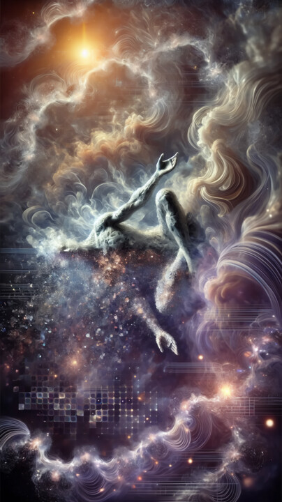 Digital Arts titled "Shiva of the Algori…" by Alberto Capitani, Original Artwork, AI generated image
