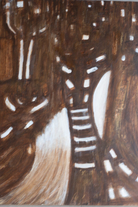 Golden Glass 绘画, 27.6x19.7 in