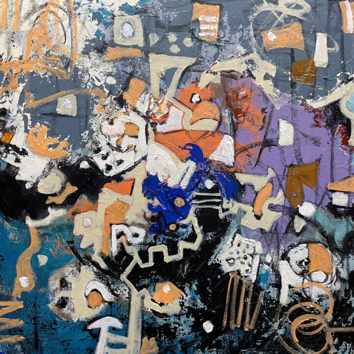 Sans titre 117 绘画, 23.6x23.6 in