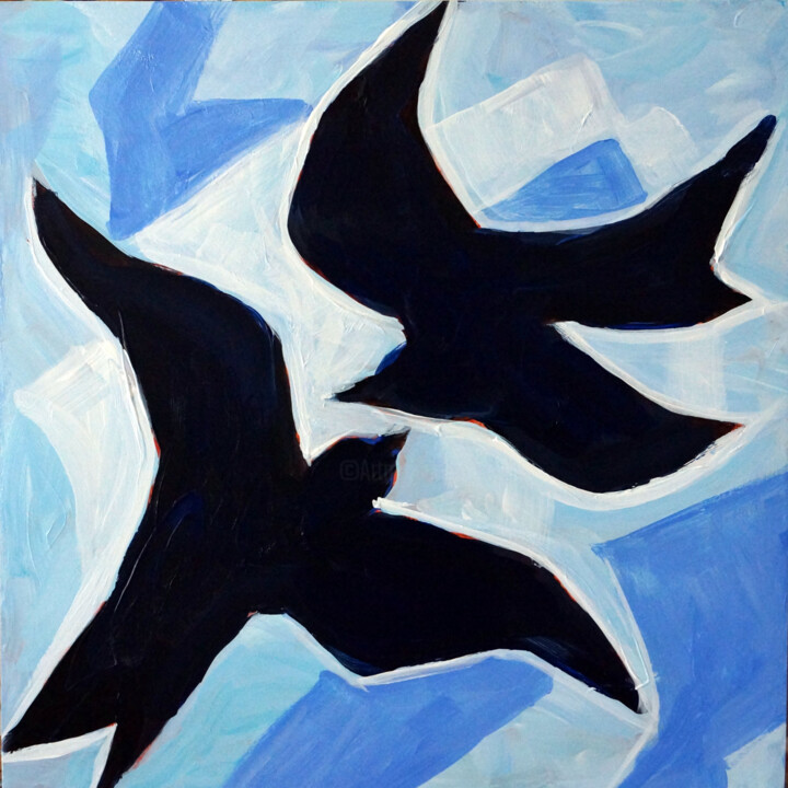 Amoureux Schilderij, 12x12 in
