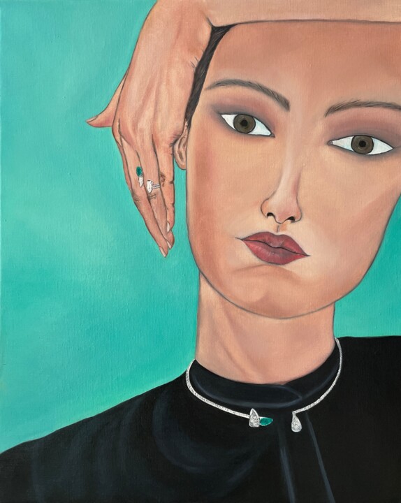 Diamond woman Tablo, 31,9x25,6 in
