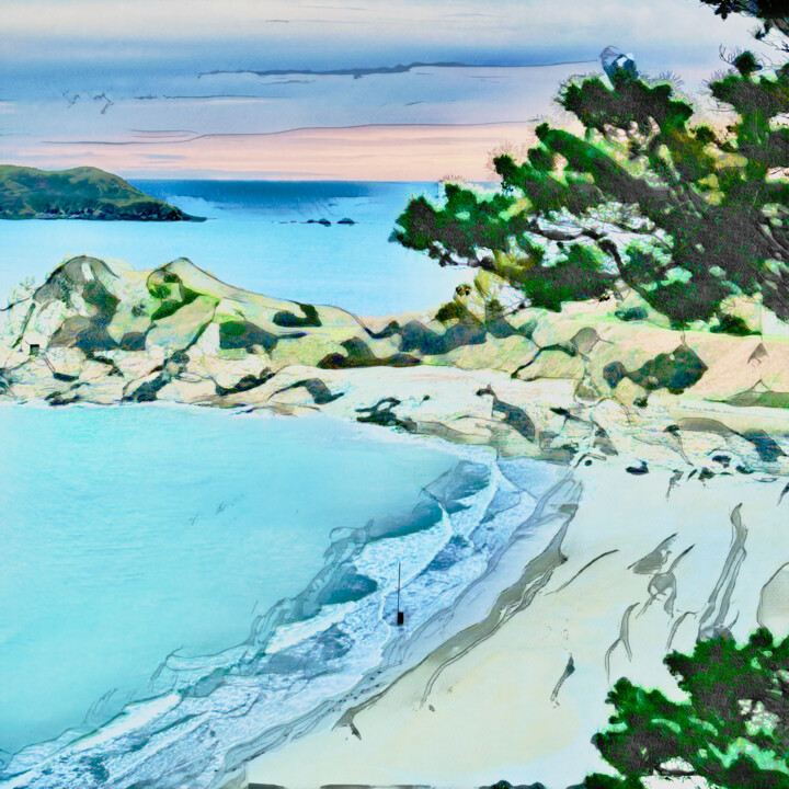 Φωτογραφία με τίτλο "VAGUES À TRESTIGNEL" από Philippe Colas-Adler, Αυθεντικά έργα τέχνης, Χειρισμένη φωτογραφία