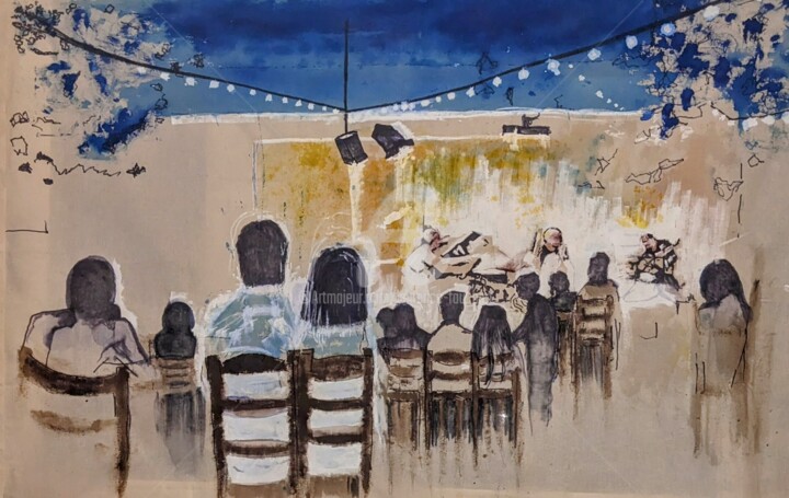 Fougaro jazz festival Tablo, 31,5x47,2 in