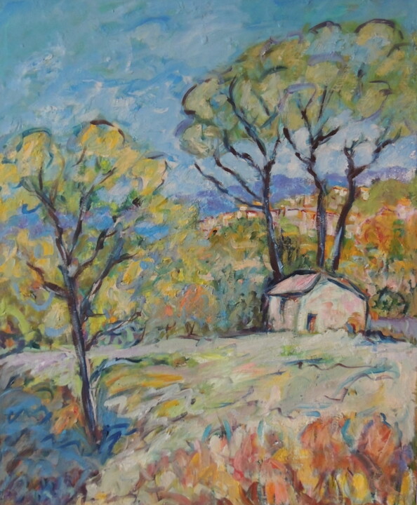 le pin 绘画, 28.7x23.6 in