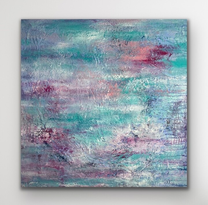 Painting titled "Key West" by Sabine Runge, Original Artwork, Acrylic Mounted on Wood Stretcher frame