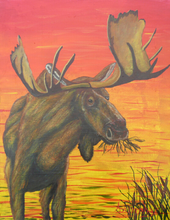 The Evening Meal 绘画, 18x12 in