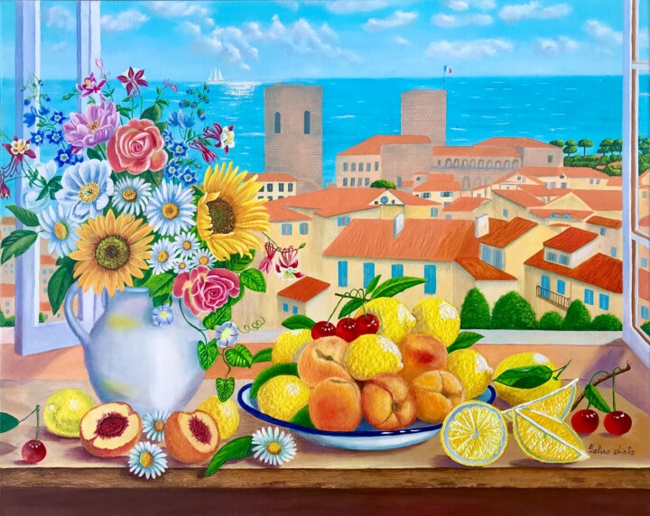 A Taste of the French Riviera Tablo, 16x20 in