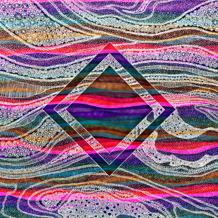 Antidote 绘画, 15.8x15.8 in