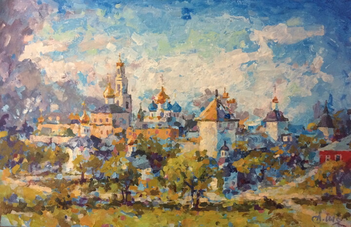 Trinity Lavra of St. Sergius 绘画, 19.7x29.9 in