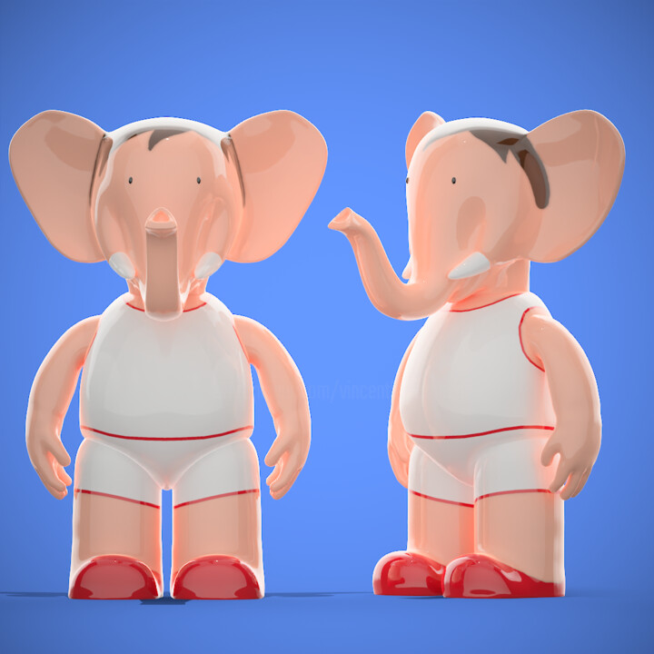 Babolex acrobate classic collection circus art toy 雕塑, 19.7x7.9 in