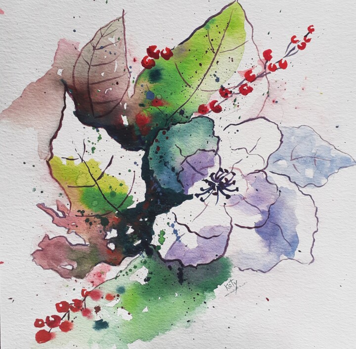 Composition florale 8 绘画, 7.5x7.5 in
