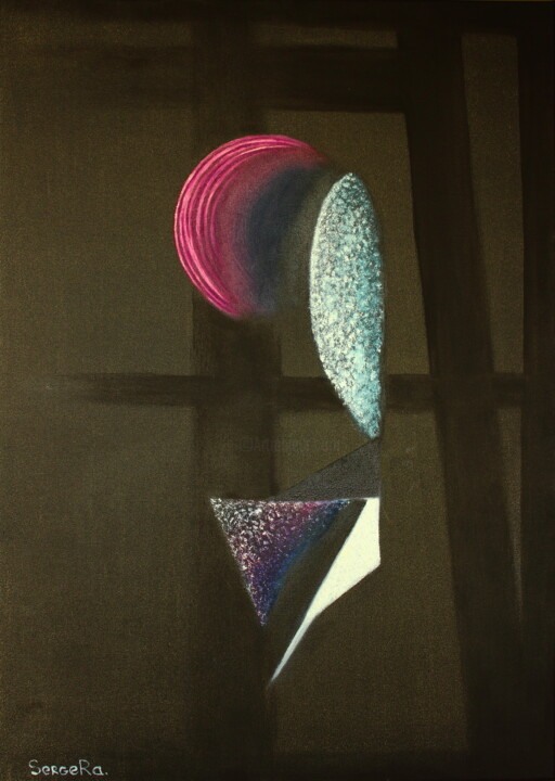 Painting titled "Reflection of absur…" by Serge Ra, Original Artwork, Oil
