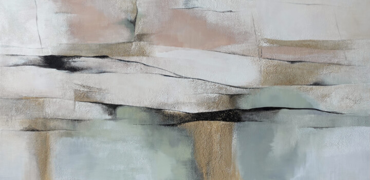 A life line 绘画, 27.6x55.1 in