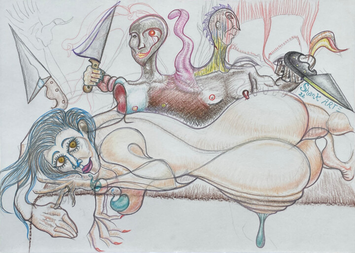 Don't give up 图画, 7.9x11.8 in