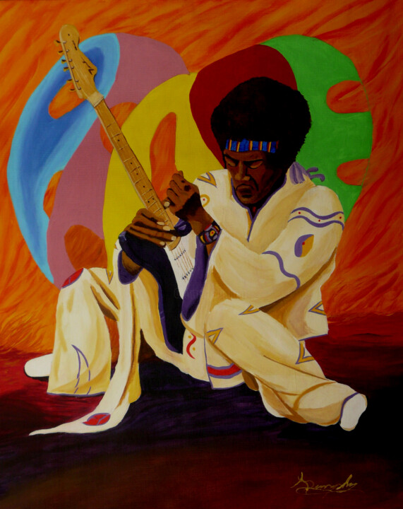 Jimi Hendrix Tablo, 20x16 in