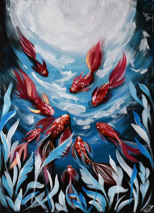Under the Sea 绘画, 27.6x19.7 in