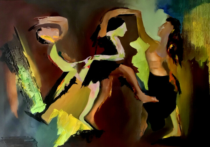 La sardana 绘画, 31.9x45.7 in