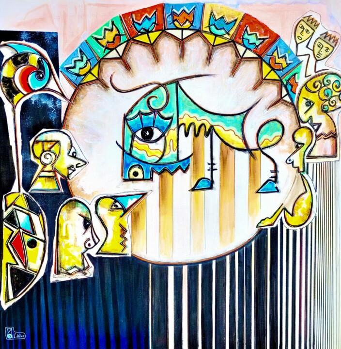 绘画,  39.4x39.4 in 