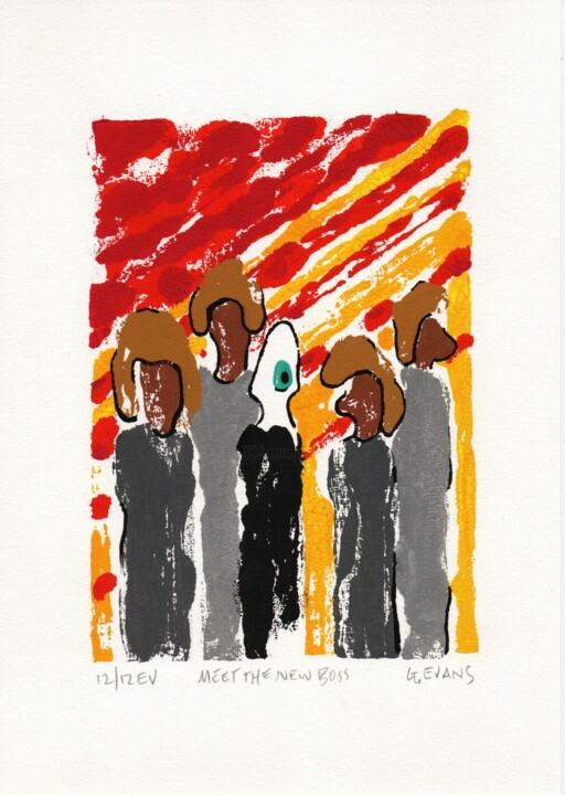 Meet the New Boss 12/12 印花与版画, 11.7x8.3 in