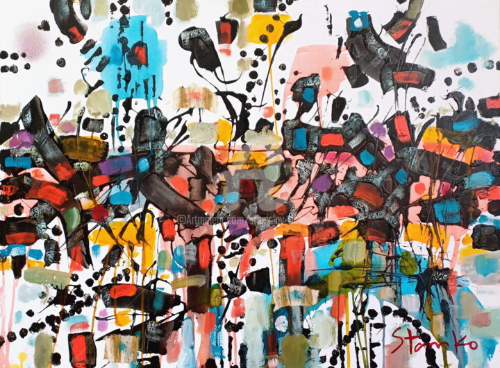 Abstract vision-III 绘画, 23.6x31.5 in