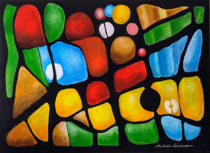 La pomme 绘画, 24x31.5 in